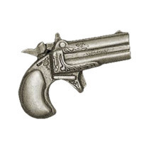 Biker Pins Derringer pistol pin