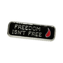 Biker Pins Freedom isn''t free pin