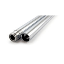 Fork tubes 41mm, 24-3/8". Show chrome