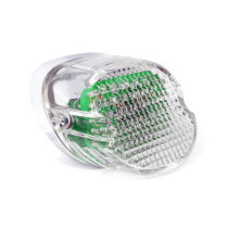 Laydown LED taillight. Clear lens