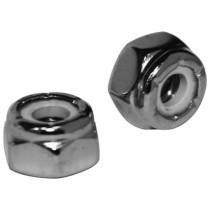  Nylon-Inserted Lock Nut Pack Chrome 3/8"-16 UNC 