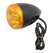 3-1 LED bullet taillight / turn signal combo. Black. Amber