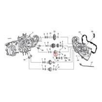 Drive gear, oil pump