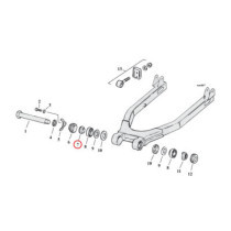 BEARING SPACER, OUTER. SWINGARM