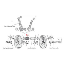 L86-99 XL connecting rod roller & retainer kit. STD