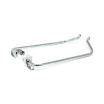 Saddlebag support bracket set. Chrome