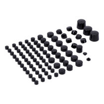 Smoothtopps, push-on cover set (87pc). Black