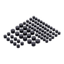 Smoothtopps, push-on cover set (75pc). Black