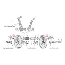 Nut, crankpin. 54-E81 XL