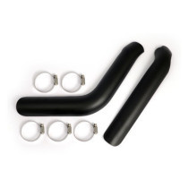 Big Twin plain heat shield set black