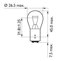 Philips taillight light bulb P21/5W