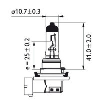 Philips LongLife EcoVision headlamp bulb H11