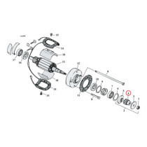 Generator drive gear, 14 tooth