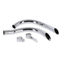 Drag pipes for 45" Flatheads, chrome