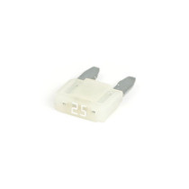 Mini fuse with LED indicator. Clear, 25A