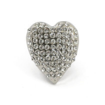 License plate mount kit Heart. Chrome/Diamonds