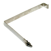 Battery hold down strap. Polished stainless