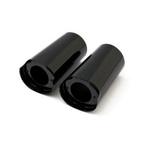 Upper fork slider covers. Black