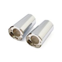 Upper fork slider covers. Chrome