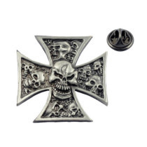 Skull Pin Maltese skull group pin