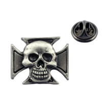 Skull Pin Maltese skull pin