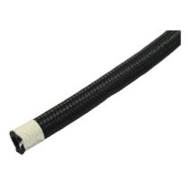 Braided hose 1/4" (6mm). Black nylon