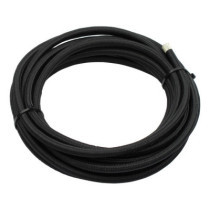 Braided hose 1/4" (6mm). Black nylon