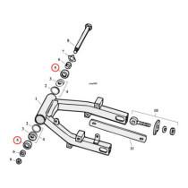 SWINGARM/WHEEL SEAL (STEEL OD)