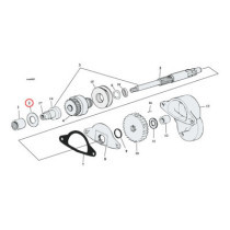 Thrust washer, starter shaft