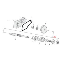 Thrust washer, starter shaft