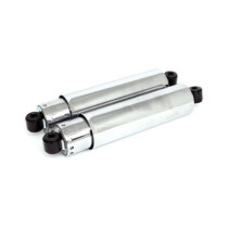 Shock absorbers 13-1/2", full cover. Chrome