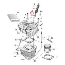 Manley, valve guide seal set. Viton (24)