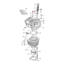 Manley, valve guide seal set. Viton (24)