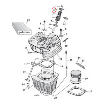 Manley, valve spring top collar set. Titanium