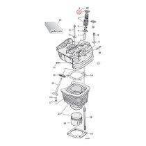 Manley, valve spring top collar set. Titanium