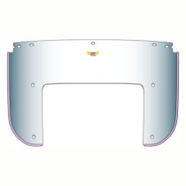 National Cycle, Beaded 5-bolt lower window. Clear