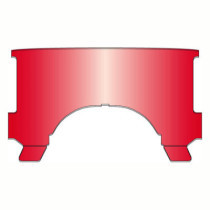 National Cycle, repl. adj. lower window (style B). Red