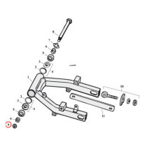 NUT, PIVOT BOLT SWINGARM