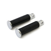 OEM style foot peg set. Chrome end cap