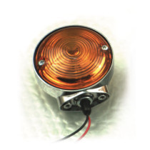 FL 63-85 style turn signal assembly. Amber lens