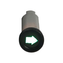 3/8 indicator light. Green, with ''turn signal arrow'' symbol