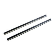 Front fender tip spears, stainless