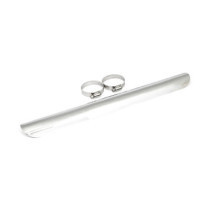 Universal smooth heat shield 18" long chrome