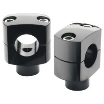  1" Classic Shorty Risers Black Powder Coated 