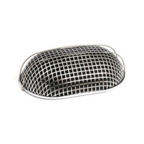 Breather style air cleaner assembly, oval. Chrome