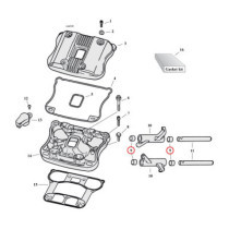 Rocker arm bushings, pair