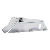 Lower rear belt guard. Chrome