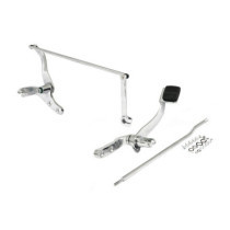 Dyna forward control assembly. Chrome