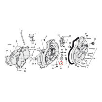 Sprocket shaft bearing assembly