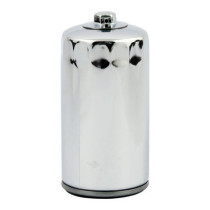 MCS, spin-on oil filter with top nut. Chrome